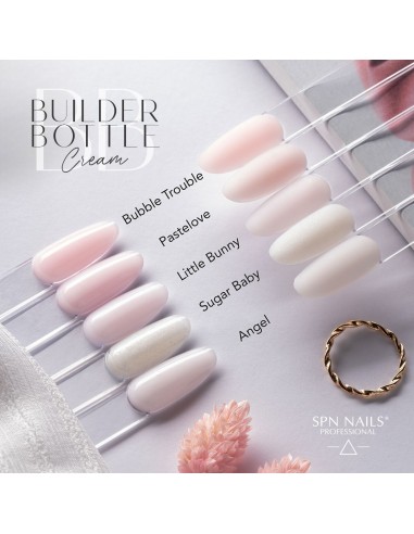 Gel Soak Off Builder Bottle Cream Buuble Trouble 10ml