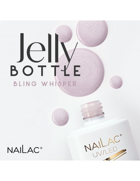 Gel Soak OFF Jelly Bottle Bling Whisper NaiLac 7ml