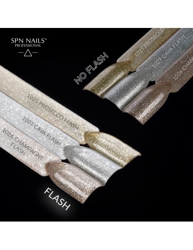1026 smalto semipermanente Champagne Flash UV LaQ 8ml