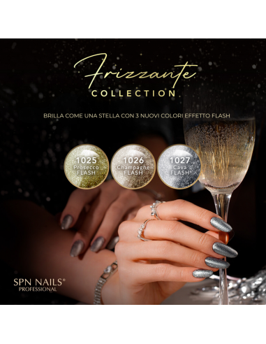 1025 smalto semipermanente Prosecco Flash UV LaQ 8ml