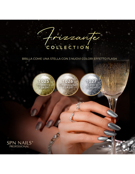 1025 smalto semipermanente Prosecco Flash UV LaQ 8ml