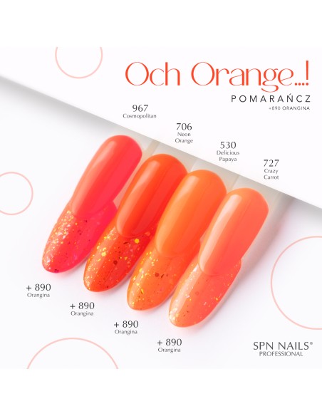 890 Smalto semipermanente UV LaQ Orangina 8ml
