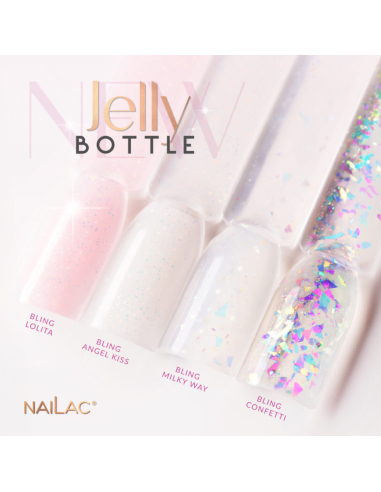 Gel Soak OFF Jelly Bottle Bling Angel Kiss NaiLac 7ml