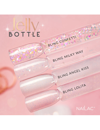 Gel Soak OFF Jelly Bottle Bling Angel Kiss NaiLac 7ml