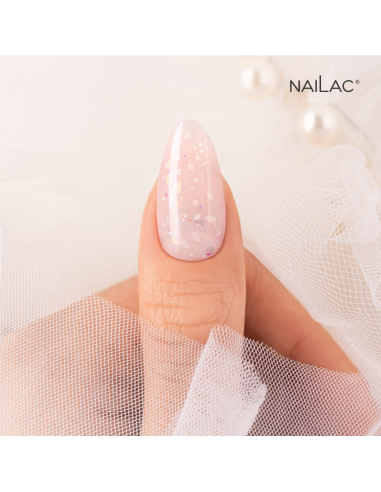 Gel Soak OFF Jelly Bottle Bling Milky Way NaiLac 7ml