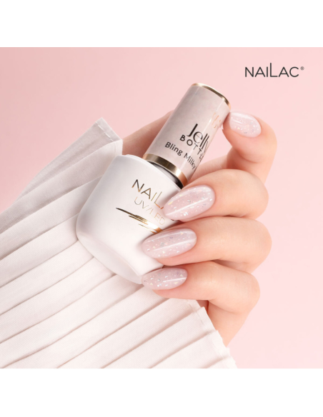 Gel Soak OFF Jelly Bottle Bling Milky Way NaiLac 7ml Gel Soak OFF Jelly Bottle Bling Milky Way NaiLac 7ml