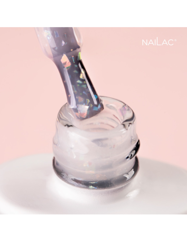 Gel Soak OFF Jelly Bottle Bling Milky Way NaiLac 7ml