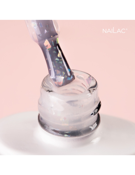 Gel Soak OFF Jelly Bottle Bling Milky Way NaiLac 7ml Gel Soak OFF Jelly Bottle Bling Milky Way NaiLac 7ml