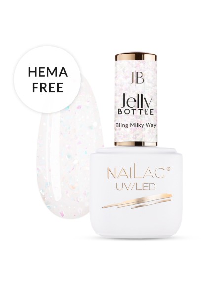 Gel Soak OFF Jelly Bottle Bling Milky Way NaiLac 7ml Gel Soak OFF Jelly Bottle Bling Milky Way NaiLac 7ml