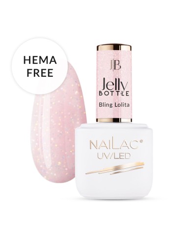 Gel Soak OFF Jelly Bottle Bling Lolita NaiLac 7ml