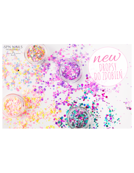 Drops paillettes Nail Art n.8