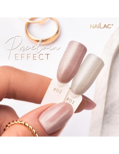Smalto semipermanente Porcelain Effect #01 NaiLac 7ml