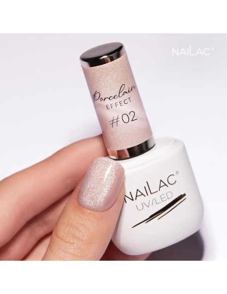 Smalto semipermanente Porcelain Effect #02 NaiLac 7ml Smalto semipermanente Porcelain Effect #02 NaiLac 7ml