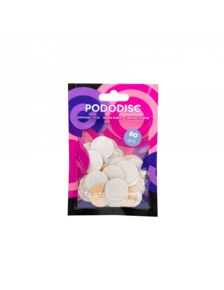 Dischi di ricarica per PODODISK misura M - grana 80 Staleks (50pz.)