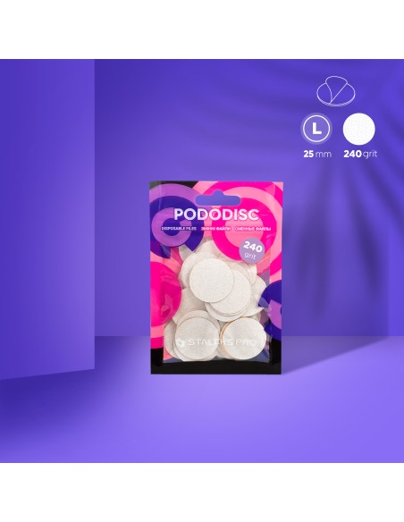 Dischi di ricarica per PODODISK misura M - grana 240 Staleks (50pz.)