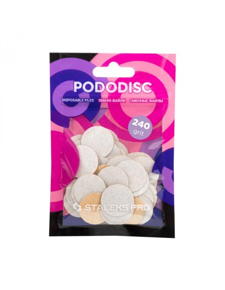 Dischi di ricarica per PODODISK misura M - grana 240 Staleks (50pz.)