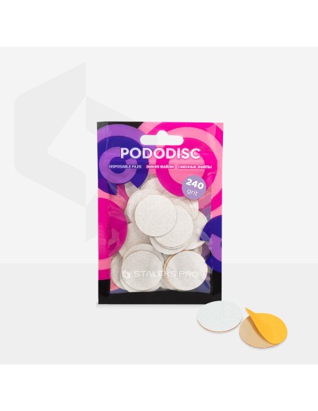 Dischi di ricarica per PODODISK misura L - grana 240 Staleks (50pz.)