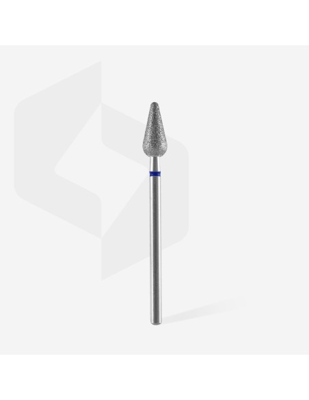 Punta diamantata Pera Arrotondata diametro 5mm, anello blu