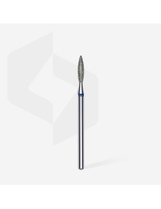 Punta diamantata fiamma annello blu 2,3mm 2