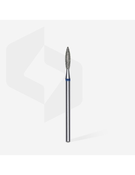 Punta diamantata fiamma annello blu 2,3mm