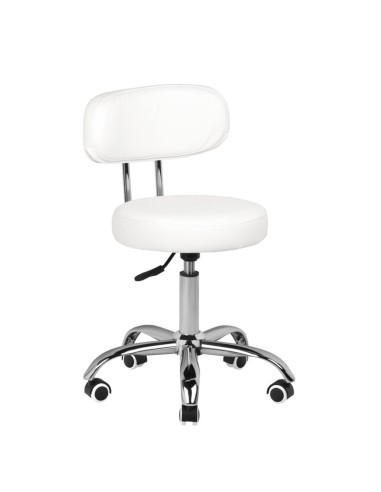 Sgabello cosmetico per pedicure A-007 bianco