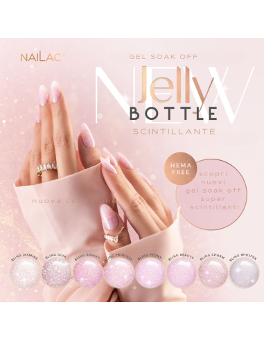 Gel Soak OFF Jelly Bottle Bling Milky Way...