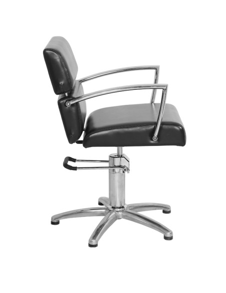 Poltrona da parrucchiere Gabbiano Bruxelles nera