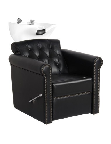 Gabbiano Berlin Lux lavabo da barbiere nero