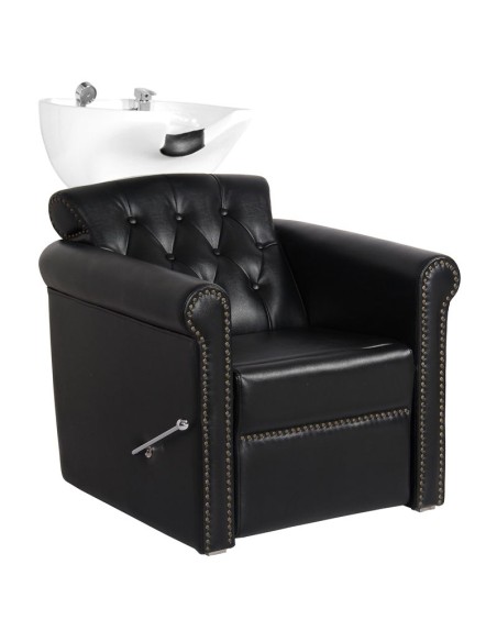 Gabbiano Berlin Lux lavabo da barbiere nero