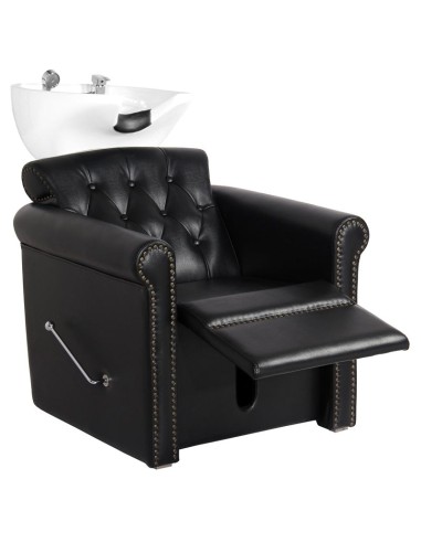 Gabbiano Berlin Lux lavabo da barbiere nero