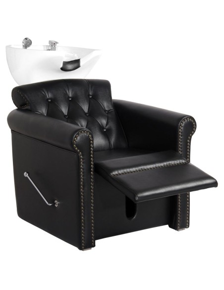 Gabbiano Berlin Lux lavabo da barbiere nero