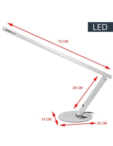 Lampada da tavolo a led slim in alluminio