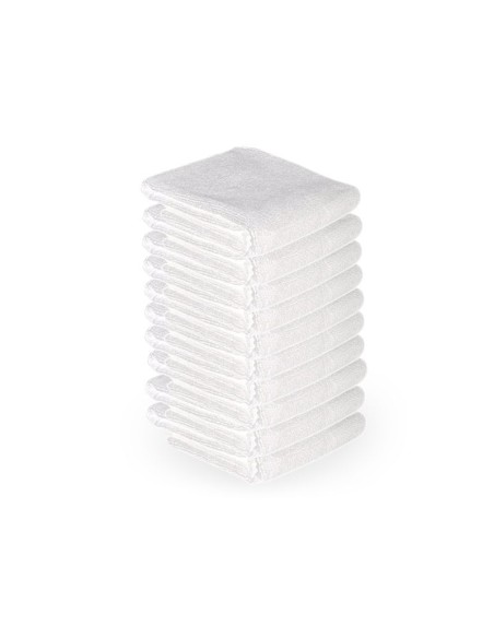 Asciugamano in microfibra 73 x 40 cm 10 pz. bianco