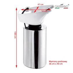 Stazione di lavaggio per parrucchieri Gabbiano Q-2460 -... 2