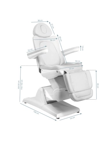 Azzurro 870 poltrona estetica elettrica a 3...