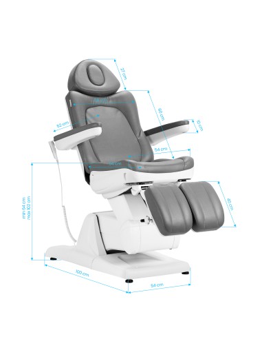 Azzurro 870S pedi 3 motori grigio sedia...