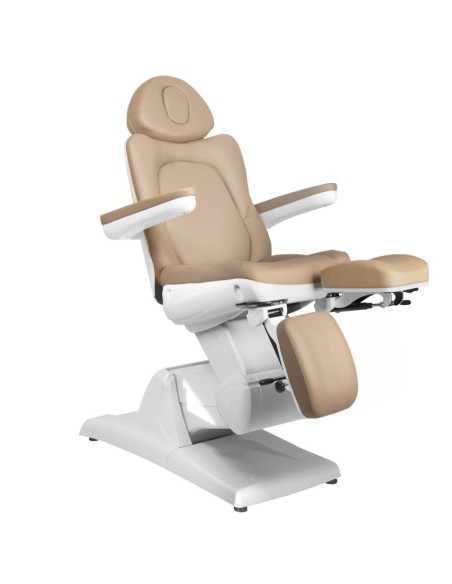Azzurro 870S pedi 3 motori poltrona estetica elettrica cappuccino