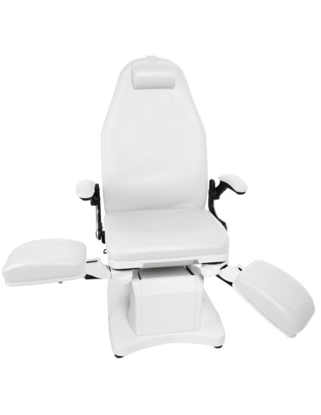 Poltrona podologica elettrica Azzurro 709A a 3 motori, bianco