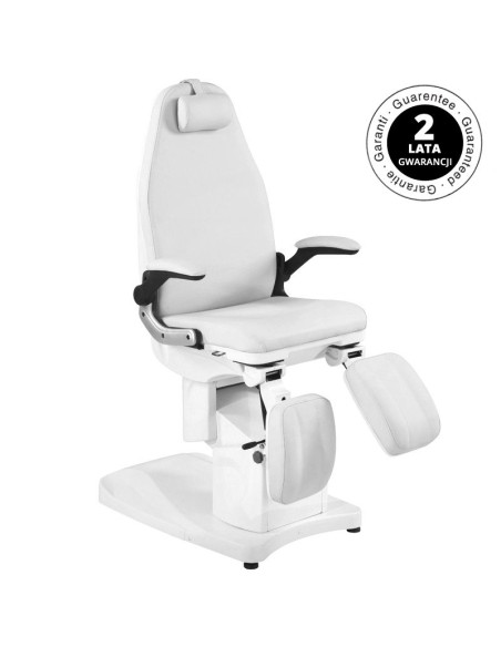Poltrona podologica elettrica Azzurro 709A a 3 motori, bianco
