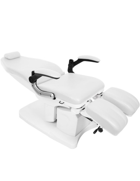 Poltrona podologica elettrica Azzurro 709A a 3 motori, bianco