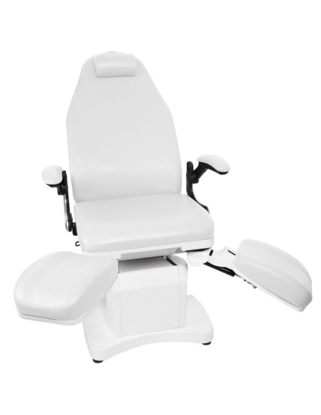 Poltrona podologica elettrica Azzurro 709A a 3 motori, bianco