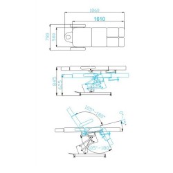 Azzurro 706 pedi 1 motore poltrona cosmetica elettrica... 2