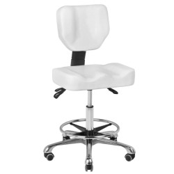 Sgabello cosmetico A-4299 bianco