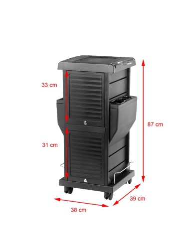 Gabbiano assistente parrucchiere 100C nero