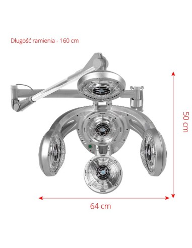 Gabbiano infrazone a parete GD-505W argento