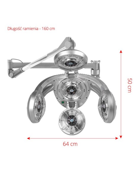 Gabbiano infrazone a parete GD-505W argento