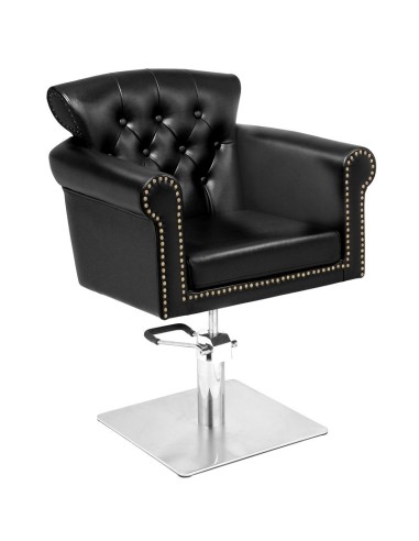 Poltrona da parrucchiere Gabbiano Berlin nera