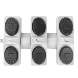 Sedia Azzurro a pedale 3 motori 2