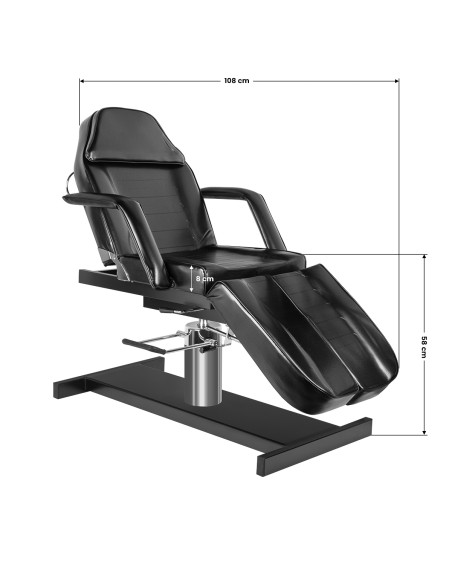 Poltrona cosmetica hyd. A 210C pedi nero