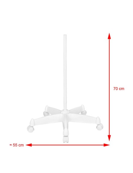 Lampada d'ingrandimento a led Glow Moonlight 8013/6" bianco con treppiede